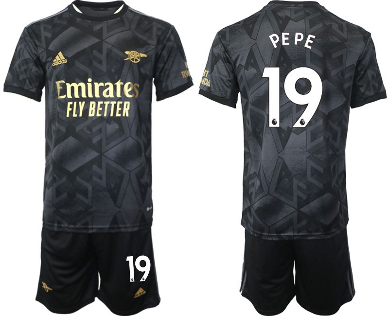 Men 2022-2023 Club Arsenal away black #19 Soccer Jersey